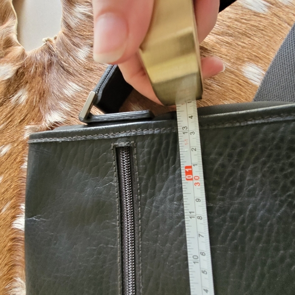 Salvatore Ferragamo Men's Leather Nylon Messenger Bag - Picture 8 of 16